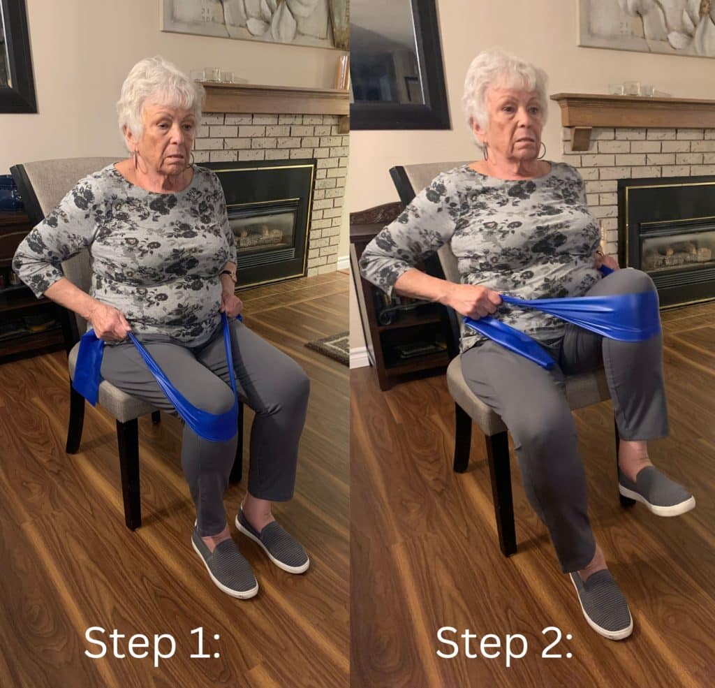 resistance stretch band exercises for seniors