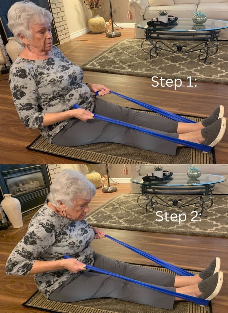 resistance stretch band exercises for seniors