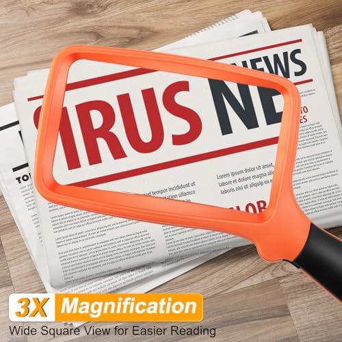 Magnifying Glass with Light, Folding Handheld Magn... - Image 5