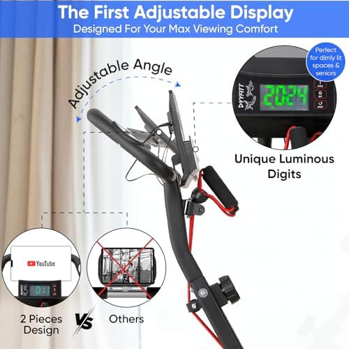 YYFITT 3-IN-1 Exercise Bike with Luminous Digits D... - Image 8